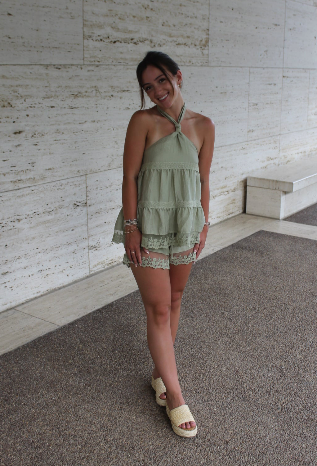 Palm Shorts Set