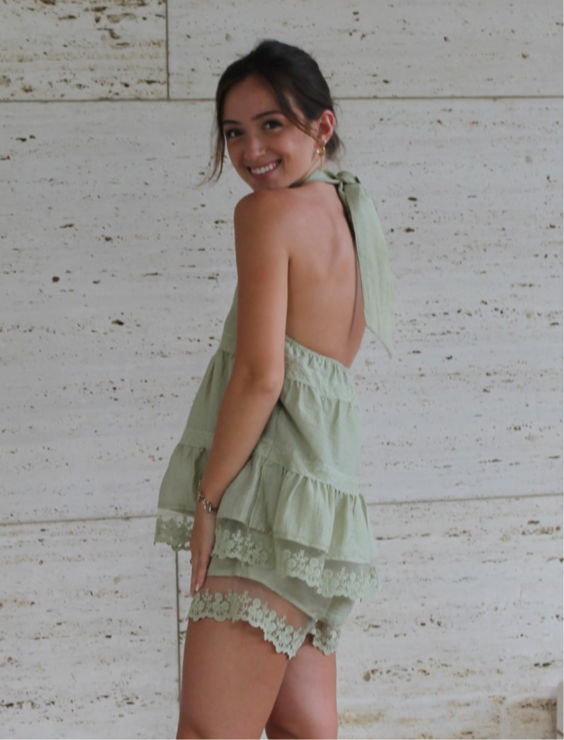 Palm Shorts Set