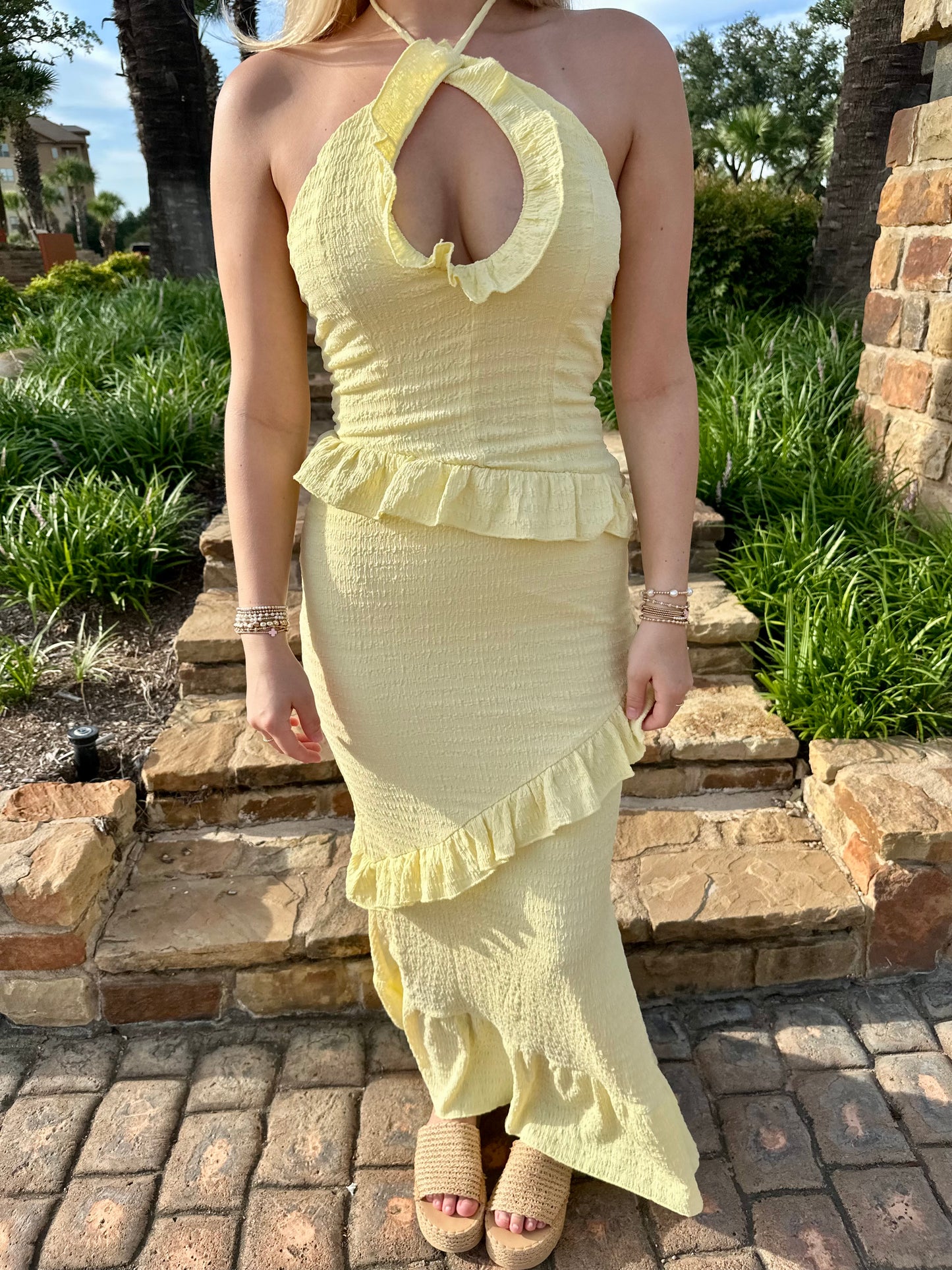 Golden Maxi Dress